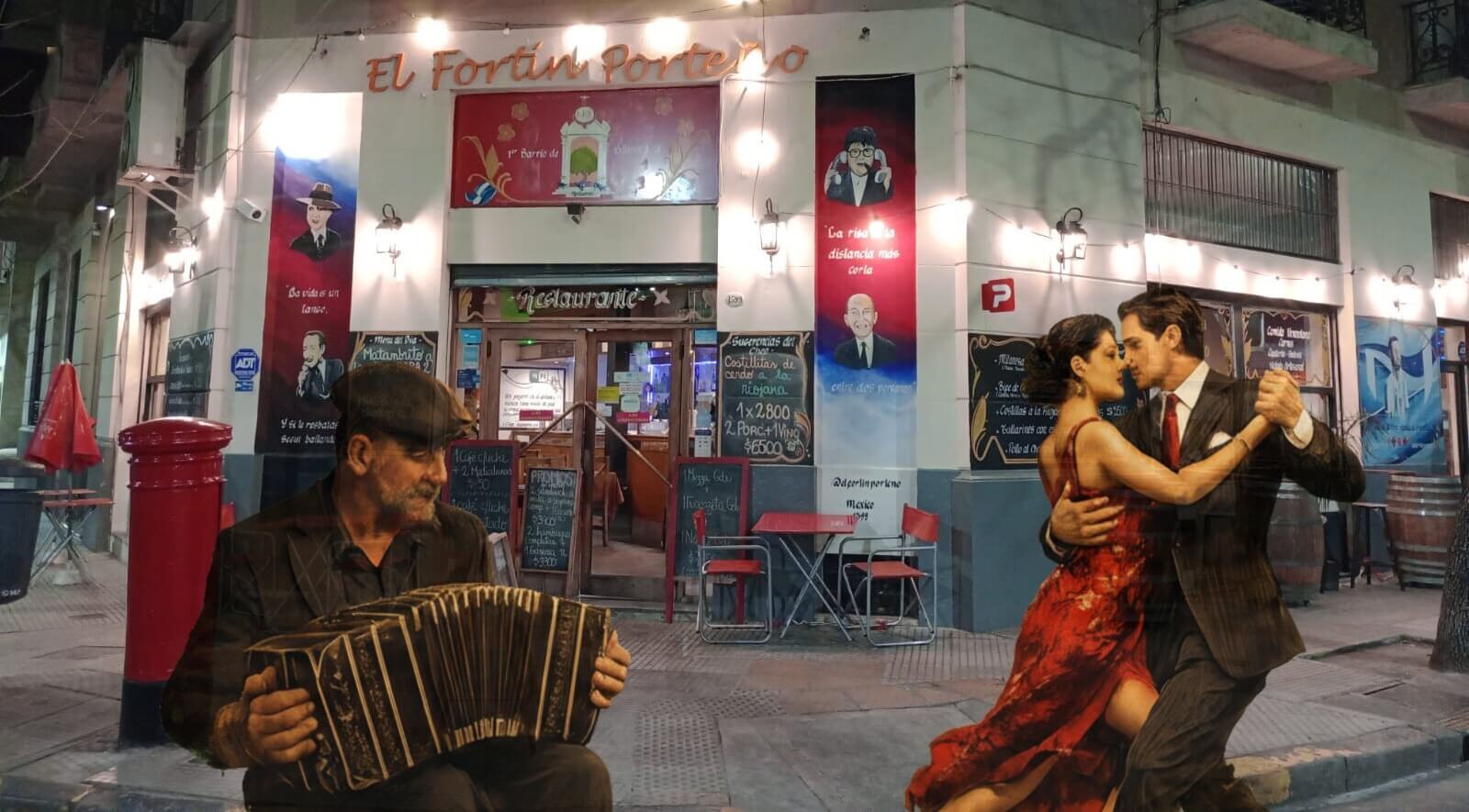 Frente del Bodegón El Fortín Porteño en Buenos Aires