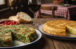 Tortilla de papa y tortilla de verdura Bodegón Congreso