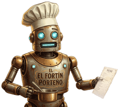 Robot-Chef Alex del bodegón Fortin Porteño